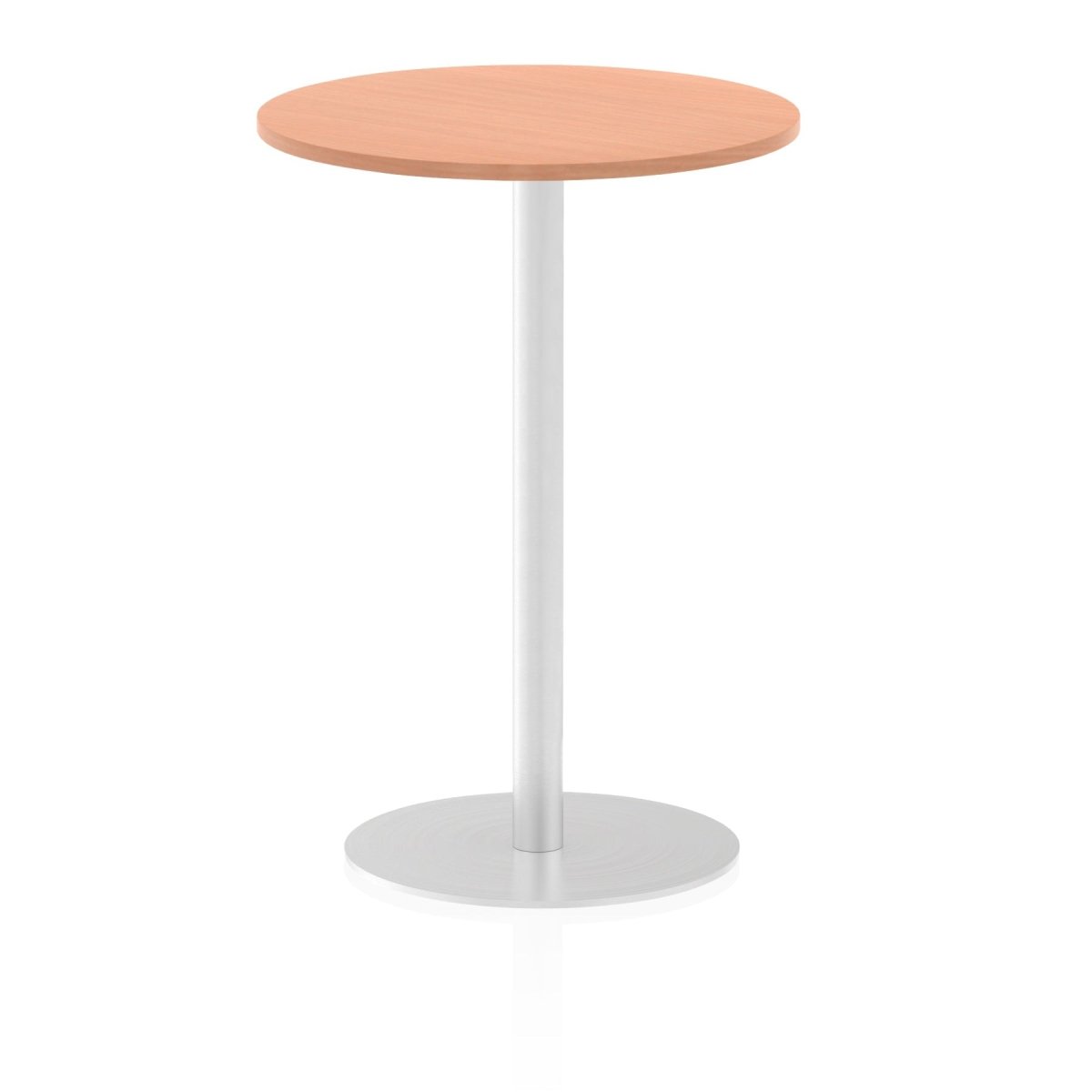 Office furniture italia-round-poseur-table Dynamic  Oak 60 Wide 475mm High