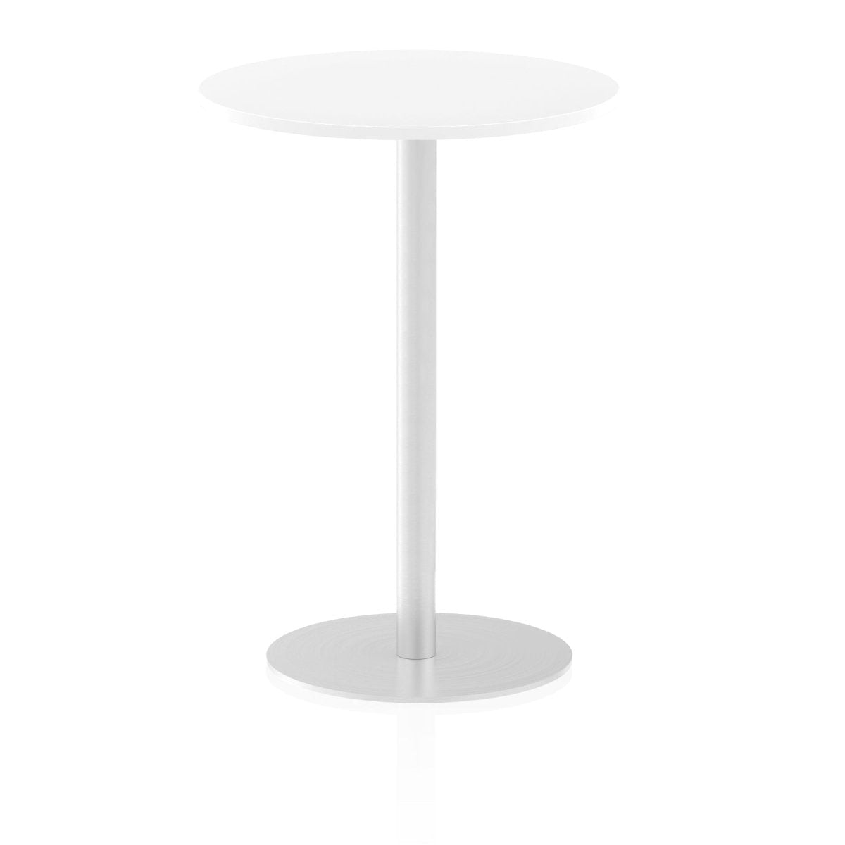 Office furniture italia-round-poseur-table Dynamic  Walnut 80 Wide 475mm High
