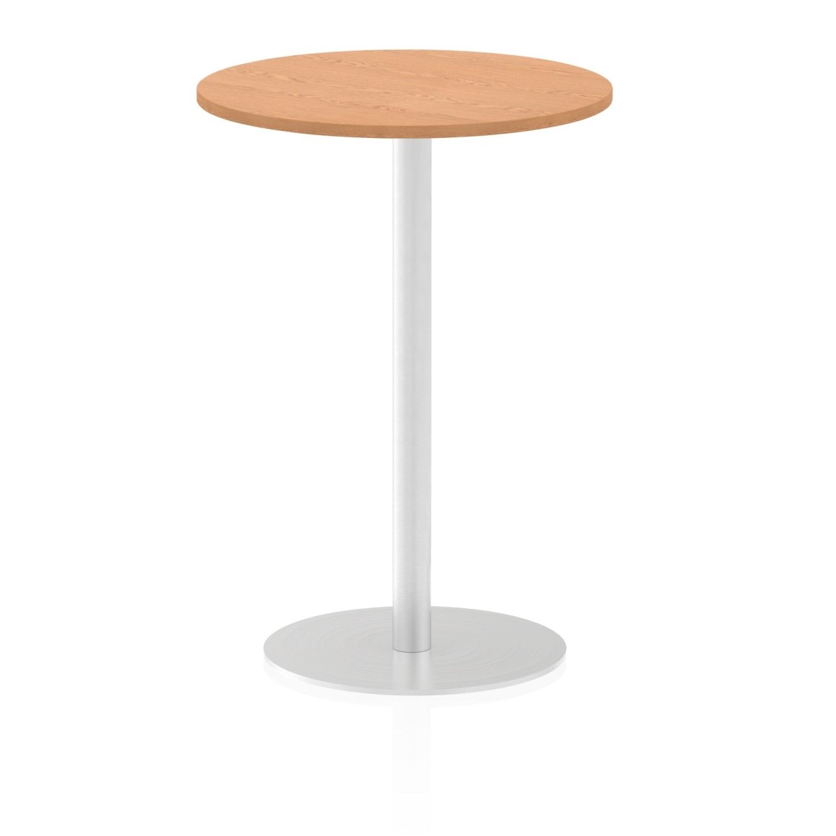 Office furniture italia-round-poseur-table Dynamic  Oak 120 Wide 475mm High