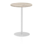 Office furniture italia-round-poseur-table Dynamic  Oak 80 Wide 475mm High