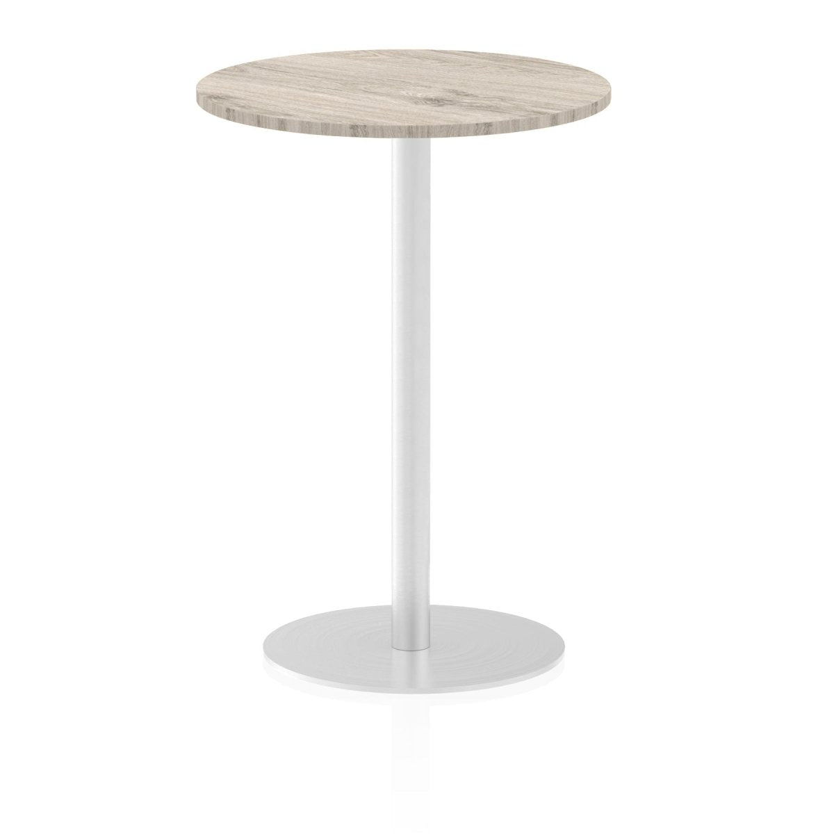 Office furniture italia-round-poseur-table Dynamic  Oak 80 Wide 475mm High