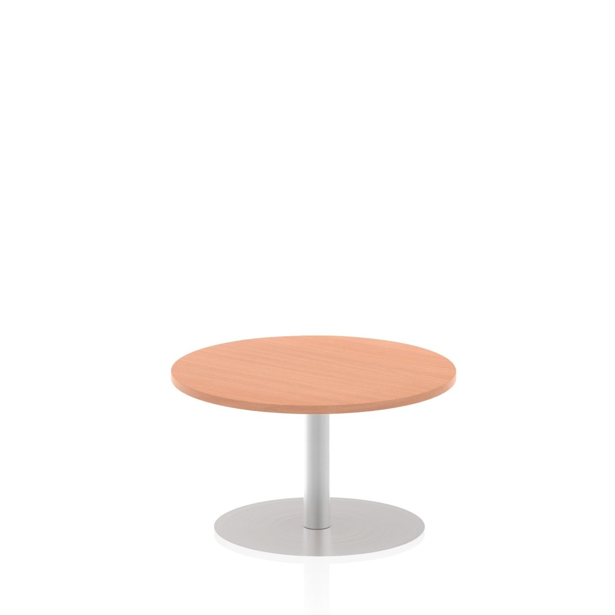 Office furniture italia-round-poseur-table Dynamic  Walnut 100 Wide 725mm High