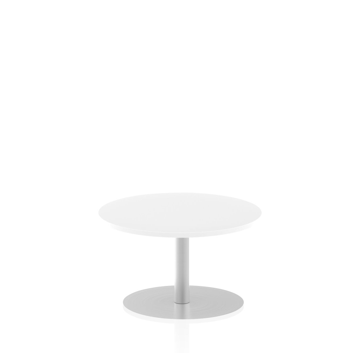 Office furniture italia-round-poseur-table Dynamic  White 120 Wide 725mm High