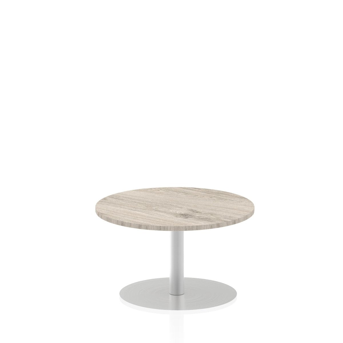 Office furniture italia-round-poseur-table Dynamic  Walnut 120 Wide 725mm High