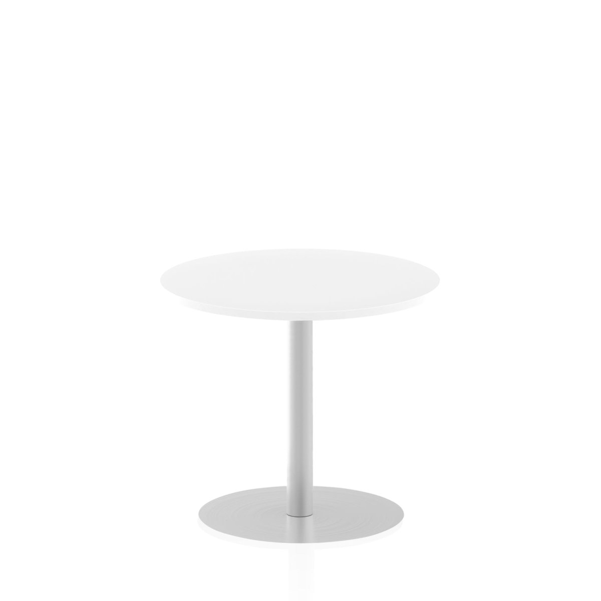 Office furniture italia-round-poseur-table Dynamic  White 120 Wide 1145mm High