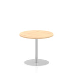 Office furniture italia-round-poseur-table Dynamic  White 60 Wide 1145mm High