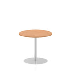 Office furniture italia-round-poseur-table Dynamic  White 80 Wide 1145mm High
