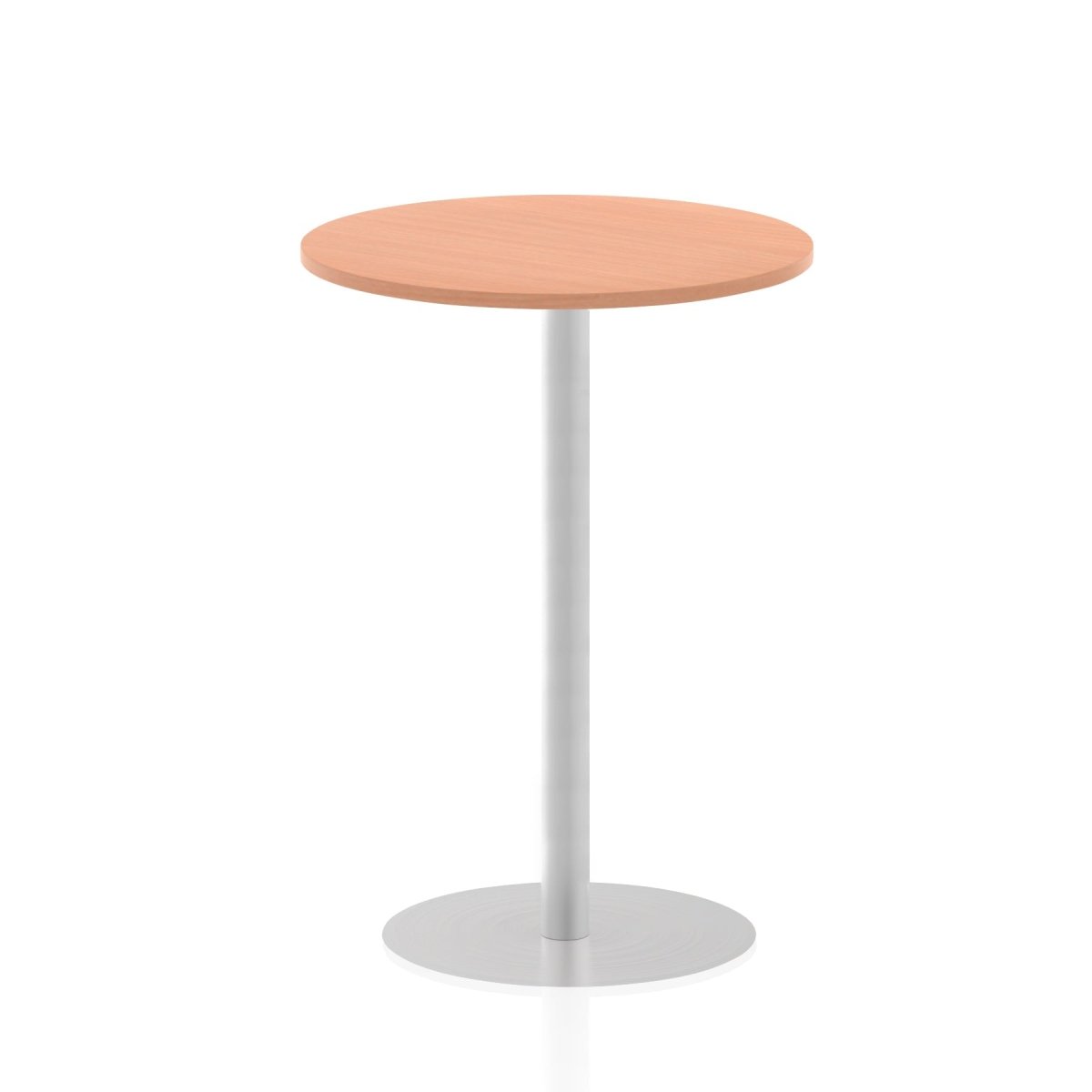 Office furniture italia-round-poseur-table Dynamic  Walnut 100 Wide 475mm High