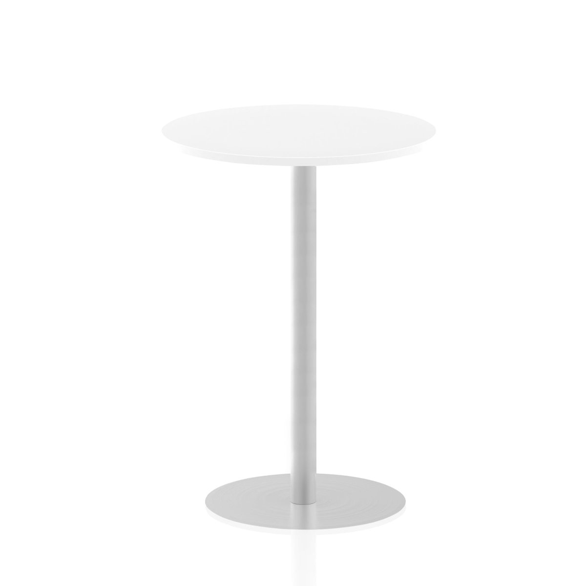 Office furniture italia-round-poseur-table Dynamic  White 120 Wide 475mm High