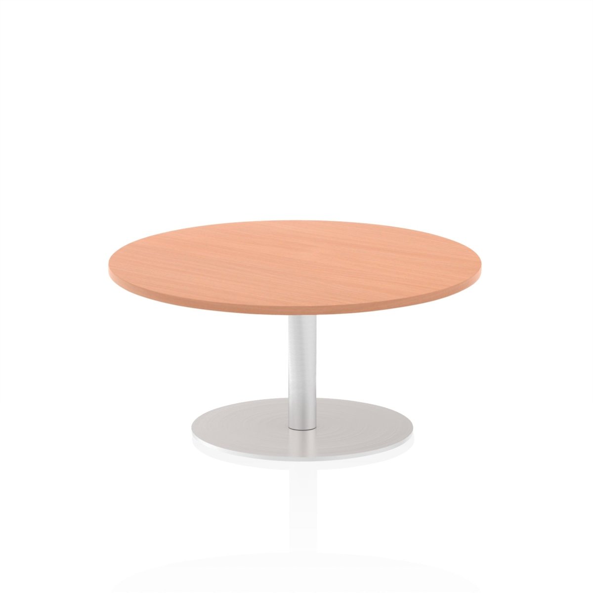 Office furniture italia-round-poseur-table Dynamic  Beech 60 Wide 725mm High