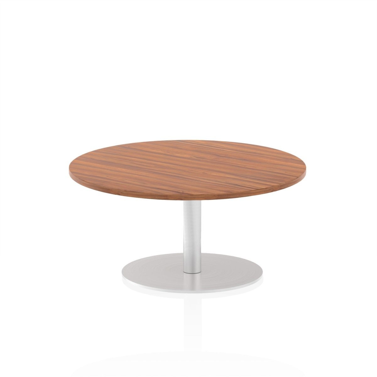 Office furniture italia-round-poseur-table Dynamic  Grey Oak 60 Wide 725mm High