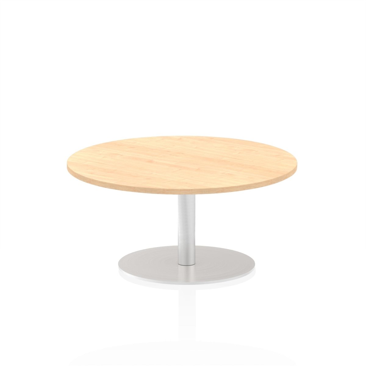 Office furniture italia-round-poseur-table Dynamic  Beech 100 Wide 725mm High