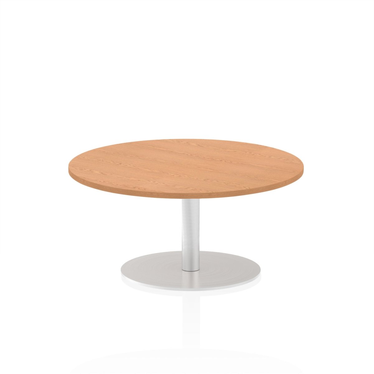 Office furniture italia-round-poseur-table Dynamic  Beech 120 Wide 725mm High
