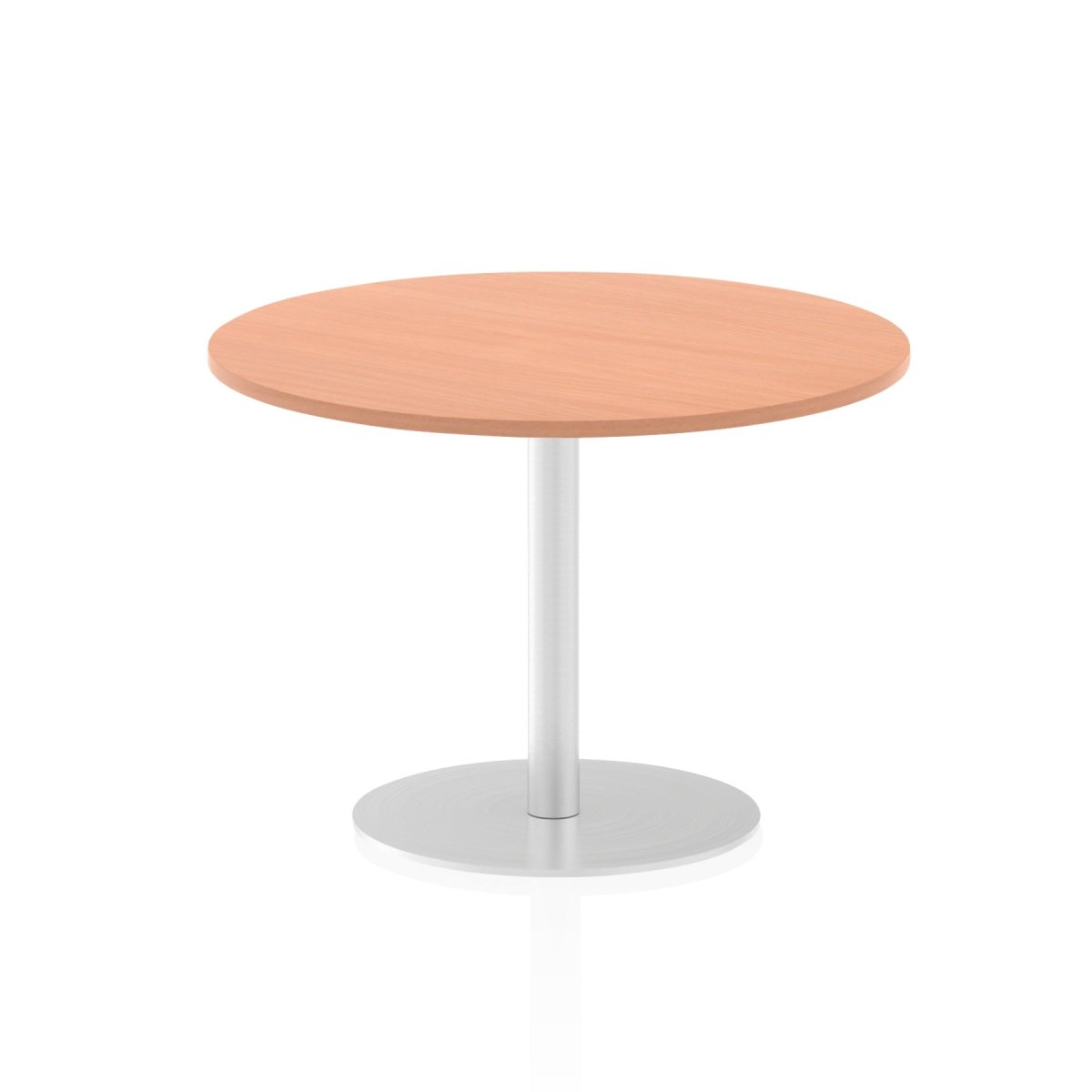 Office furniture italia-round-poseur-table Dynamic  Beech 60 Wide 1145mm High