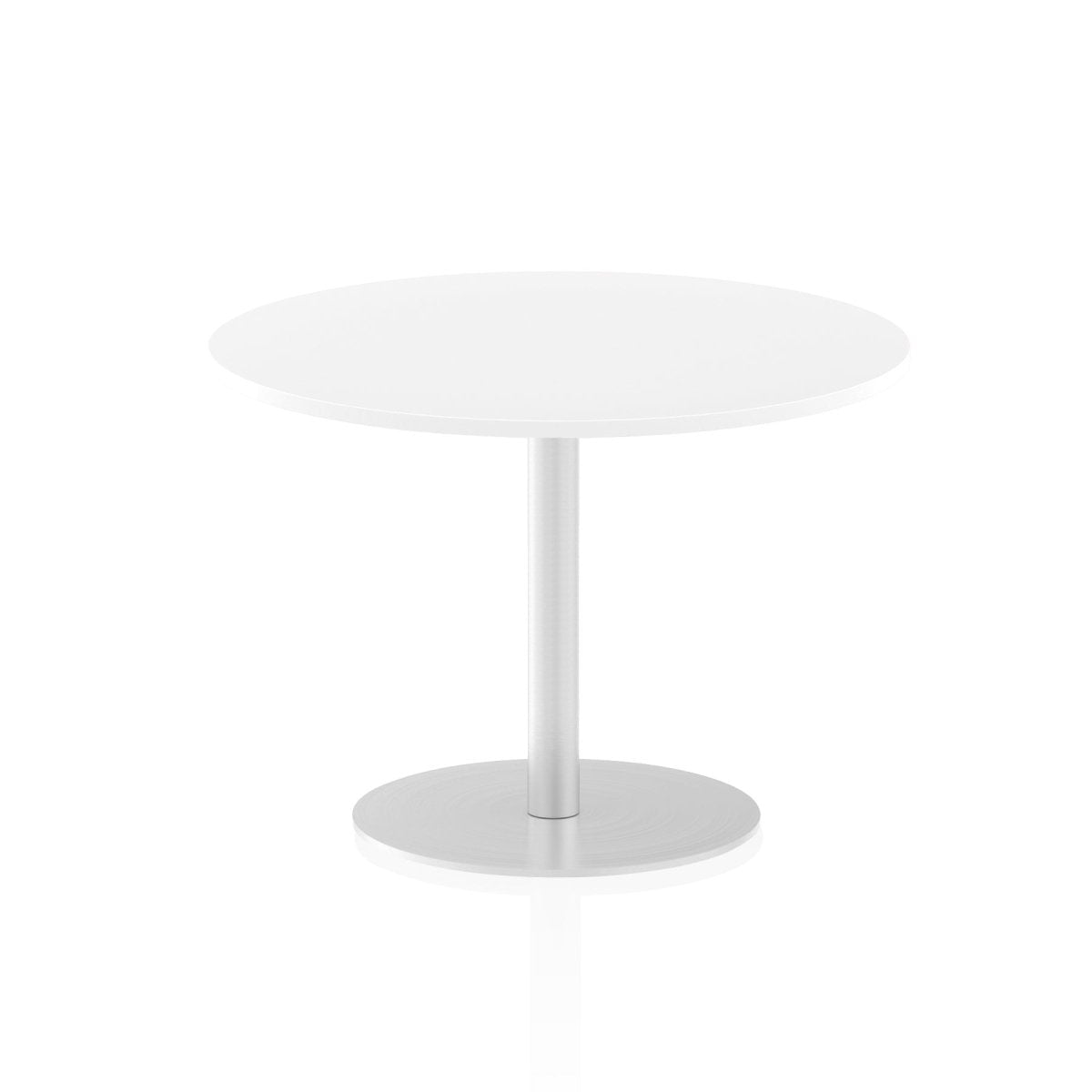 Office furniture italia-round-poseur-table Dynamic  Grey Oak 80 Wide 1145mm High