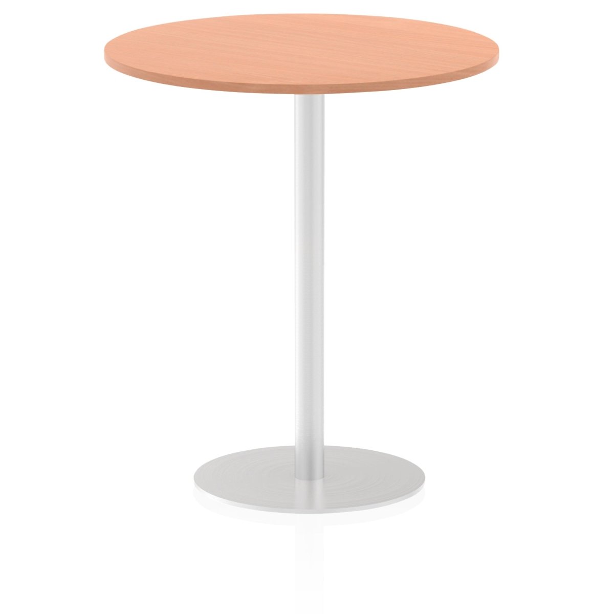 Office Breakout Table Italia Round Poseur Tall Table by Dynamic Beech 60 Wide 475mm High