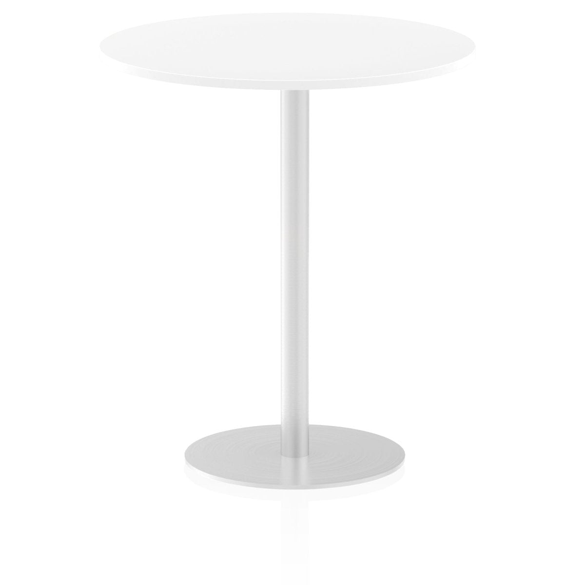Office furniture italia-round-poseur-table Dynamic  Grey Oak 80 Wide 475mm High