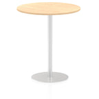 Office furniture italia-round-poseur-table Dynamic  Beech 100 Wide 475mm High