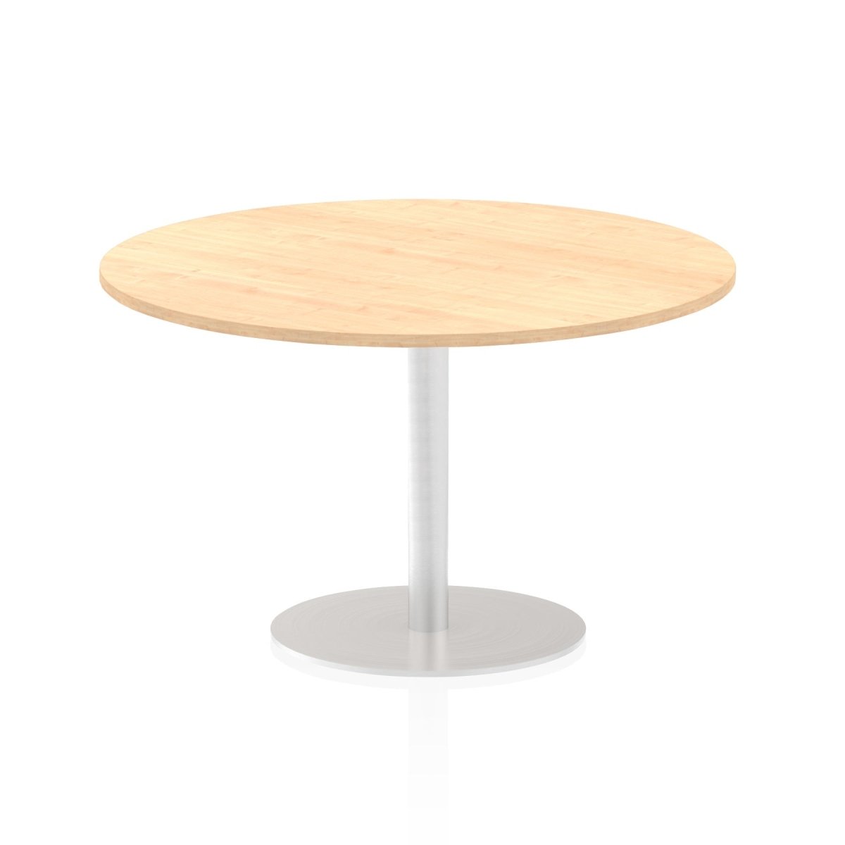 Office furniture italia-round-poseur-table Dynamic  Maple 60 Wide 1145mm High