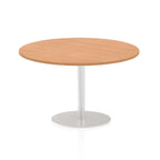 Office furniture italia-round-poseur-table Dynamic  Maple 80 Wide 1145mm High