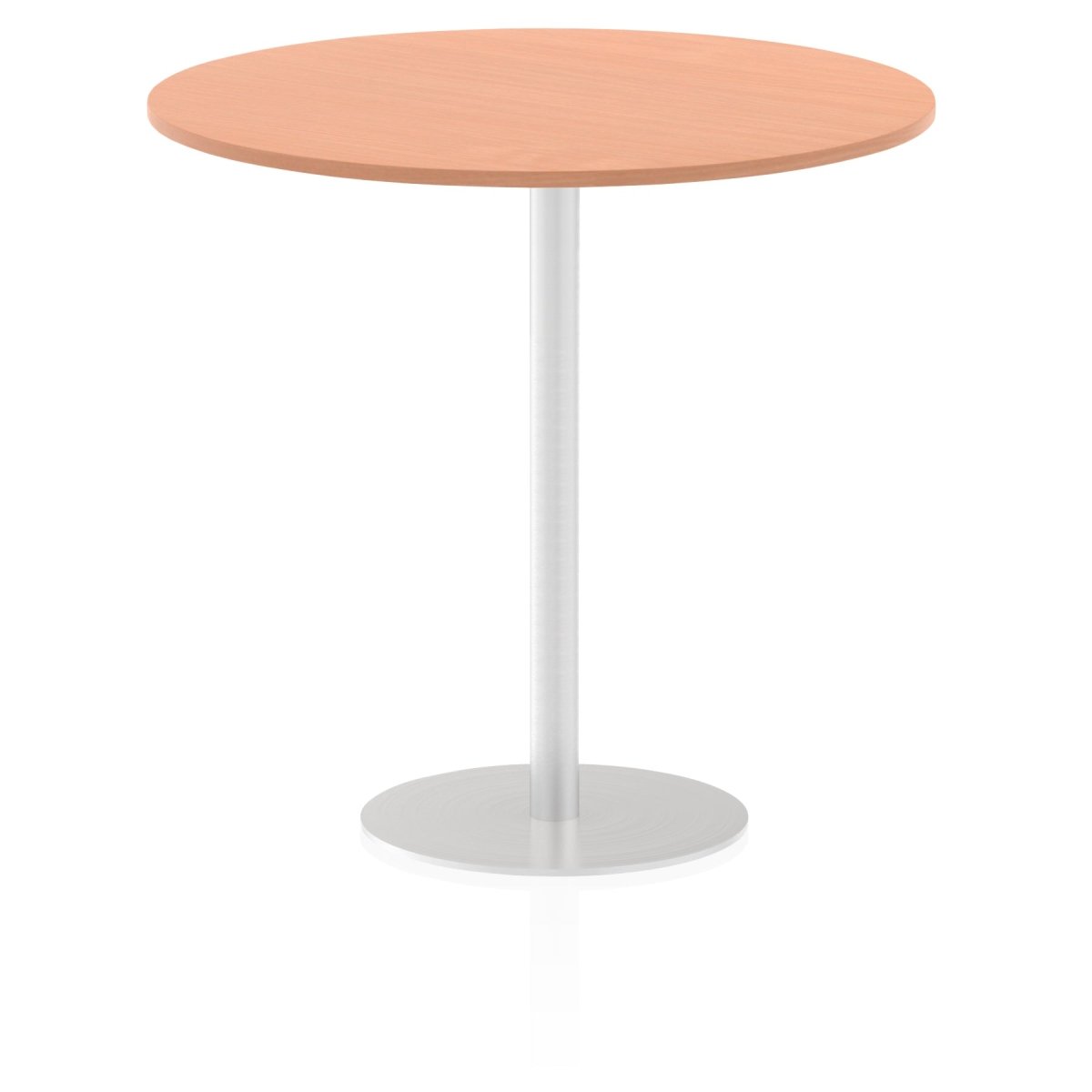 Office furniture italia-round-poseur-table Dynamic  Grey Oak 100 Wide 475mm High