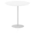Office furniture italia-round-poseur-table Dynamic  Maple 120 Wide 475mm High