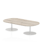 Office furniture italia-boardroom-table Dynamic  Grey Oak 240 Wide 475mm High