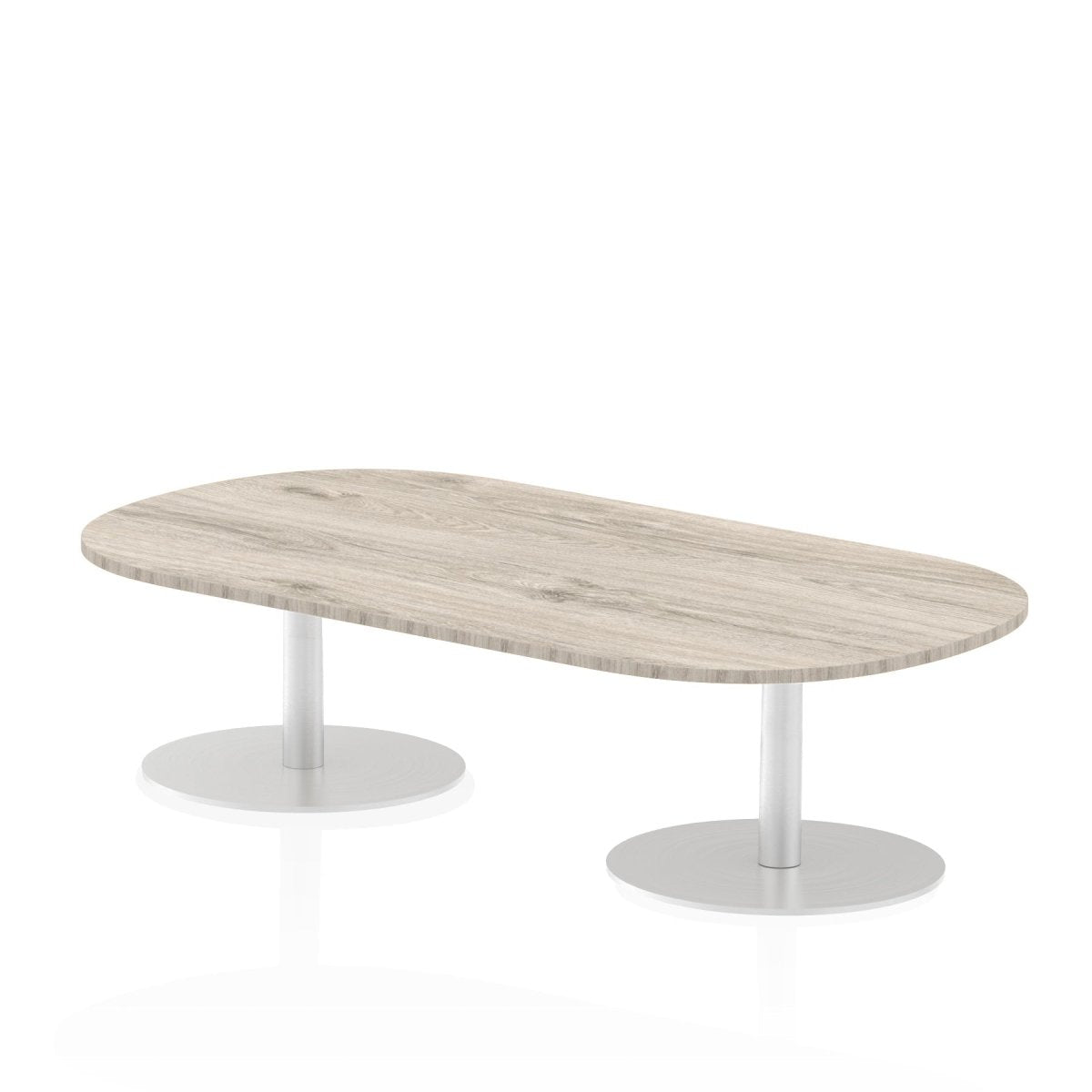 Office furniture italia-boardroom-table Dynamic  Grey Oak 240 Wide 475mm High