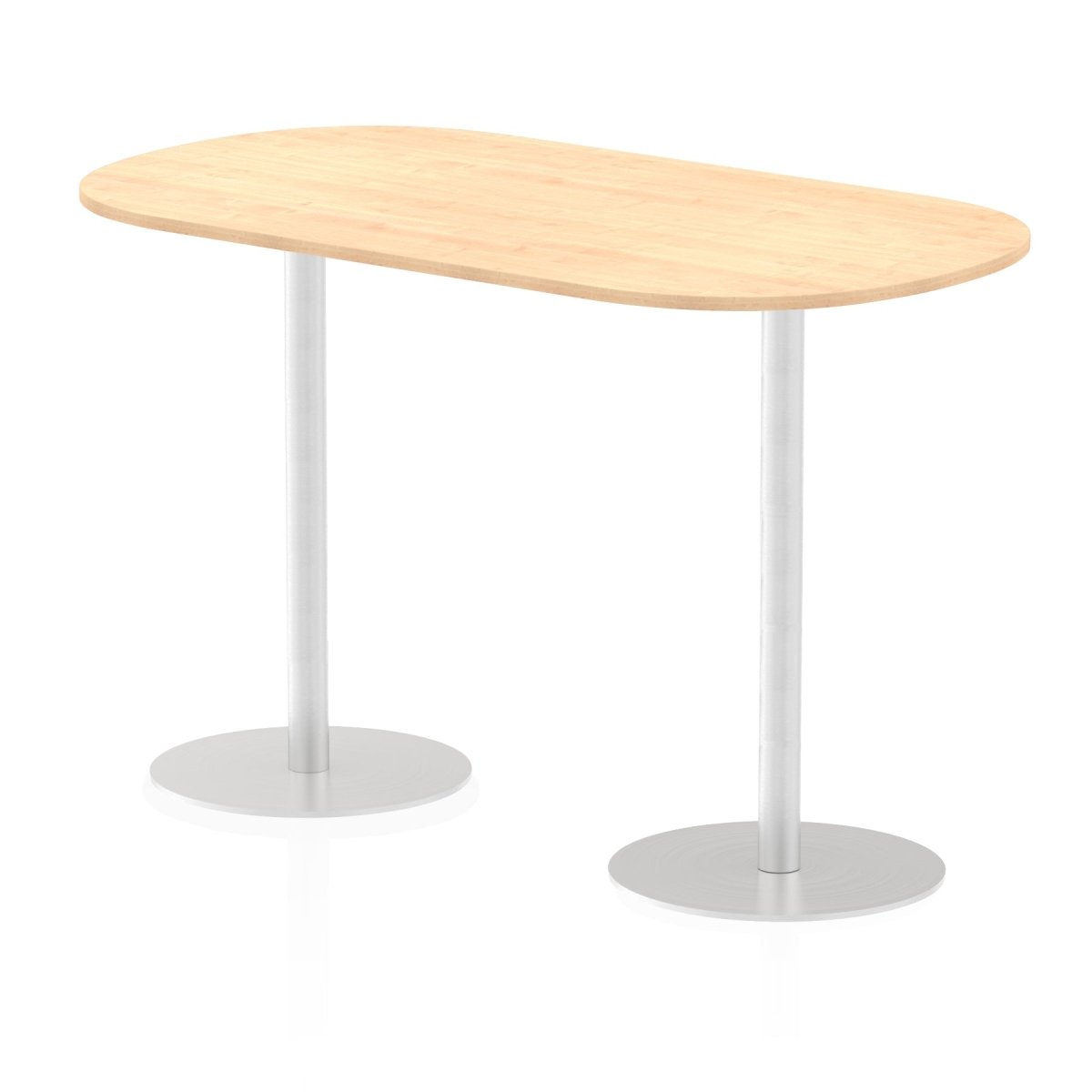 Office furniture italia-boardroom-table Dynamic  Grey Oak 240 Wide 1145mm High