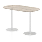 Office furniture italia-boardroom-table Dynamic  Grey Oak 180 Wide 1145mm High