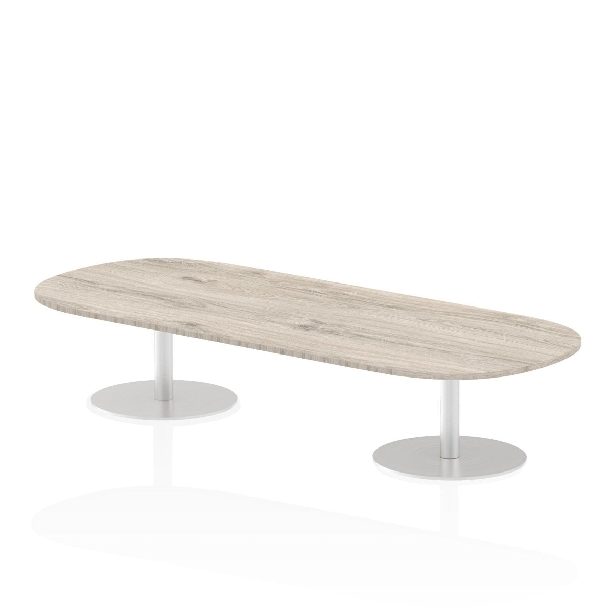 Office furniture italia-boardroom-table Dynamic  Walnut 240 Wide 475mm High