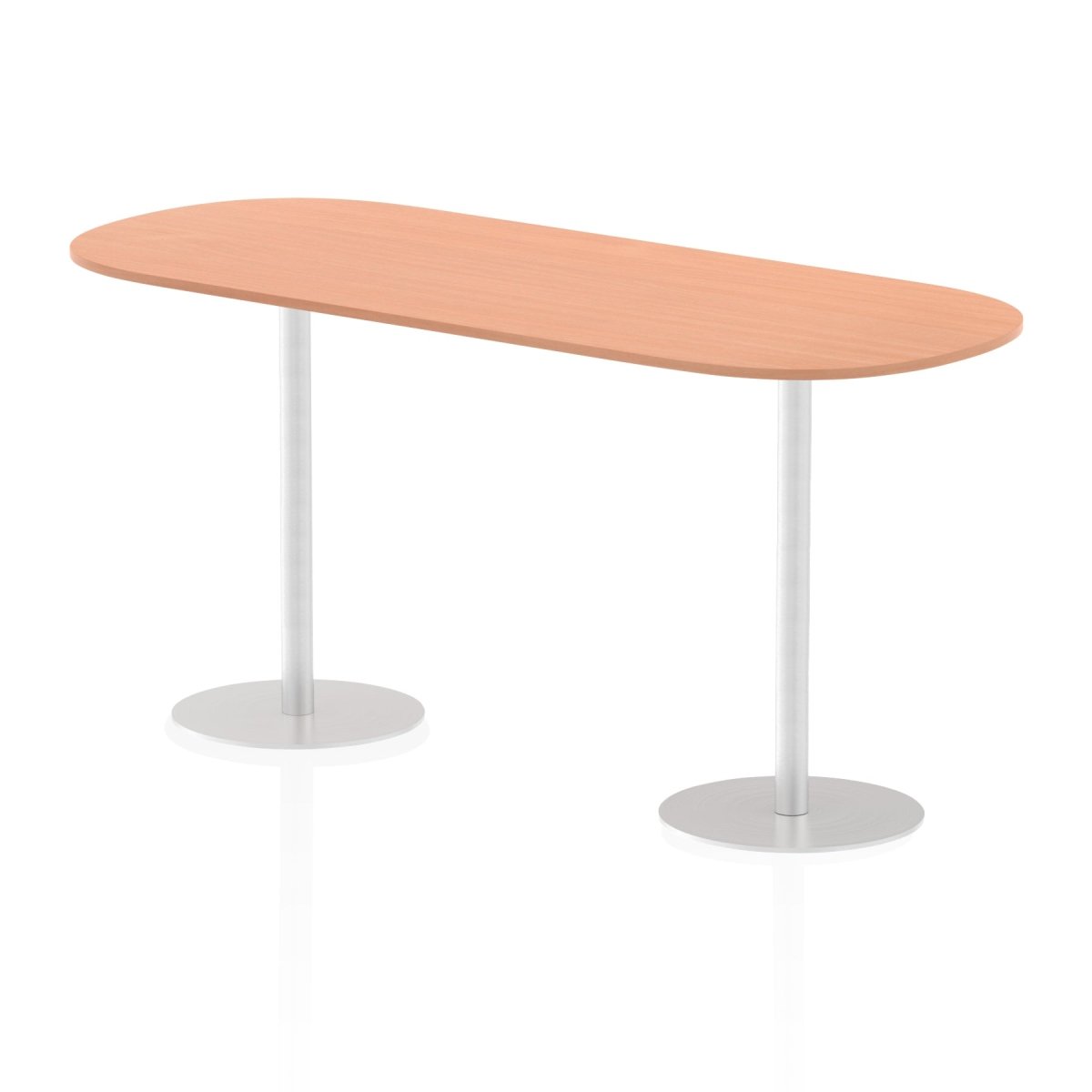 Office furniture italia-boardroom-table Dynamic  Oak 240 Wide 1145mm High