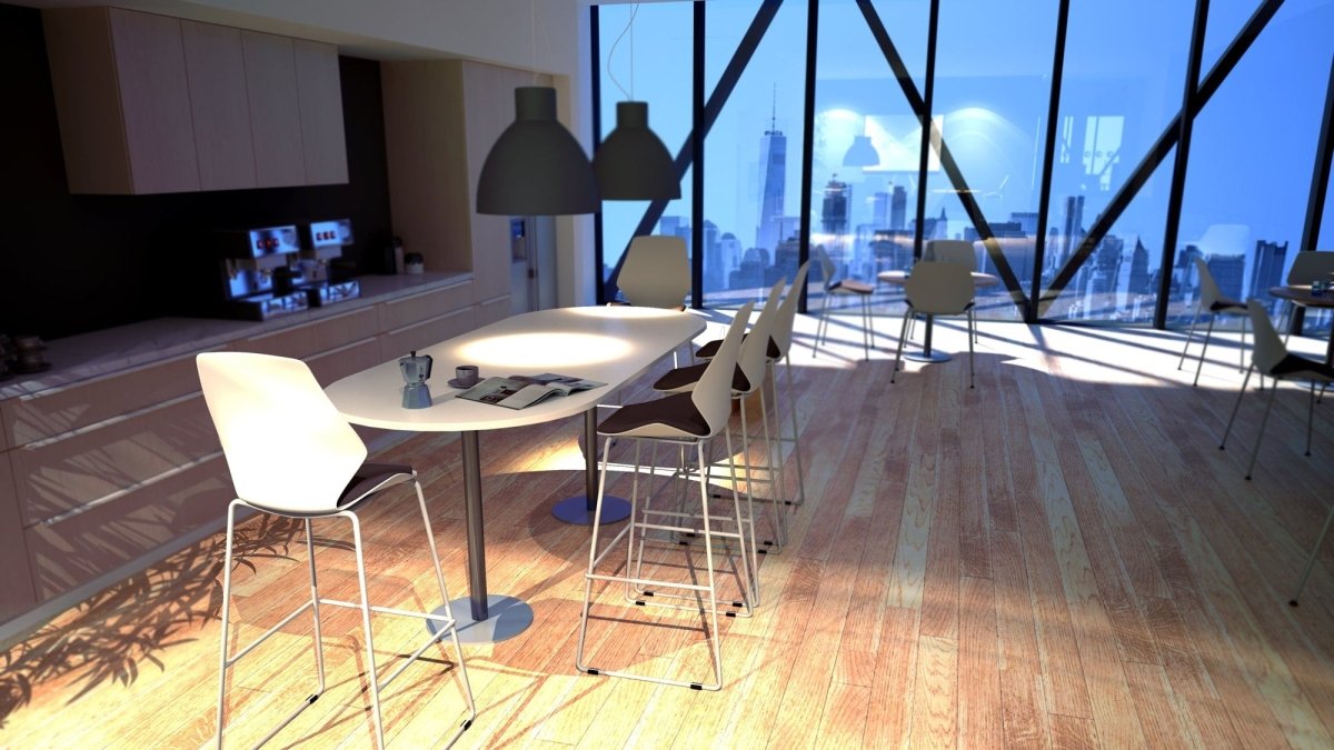 Office furniture italia-boardroom-table Dynamic  Beech 240 Wide 725mm High