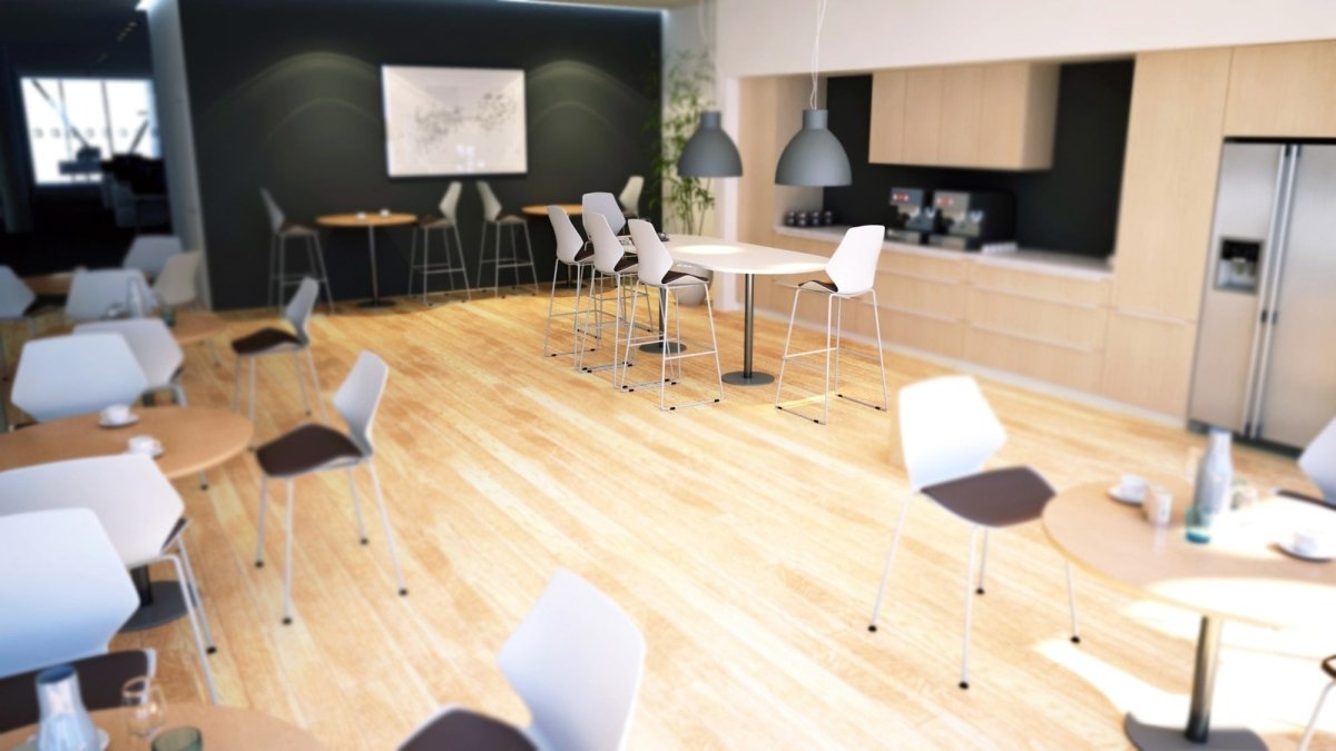 Office furniture italia-boardroom-table Dynamic  Beech 240 Wide 1145mm High