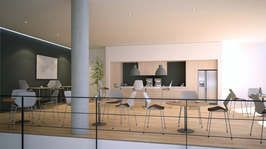 Office furniture italia-boardroom-table Dynamic  Beech 180 Wide 1145mm High