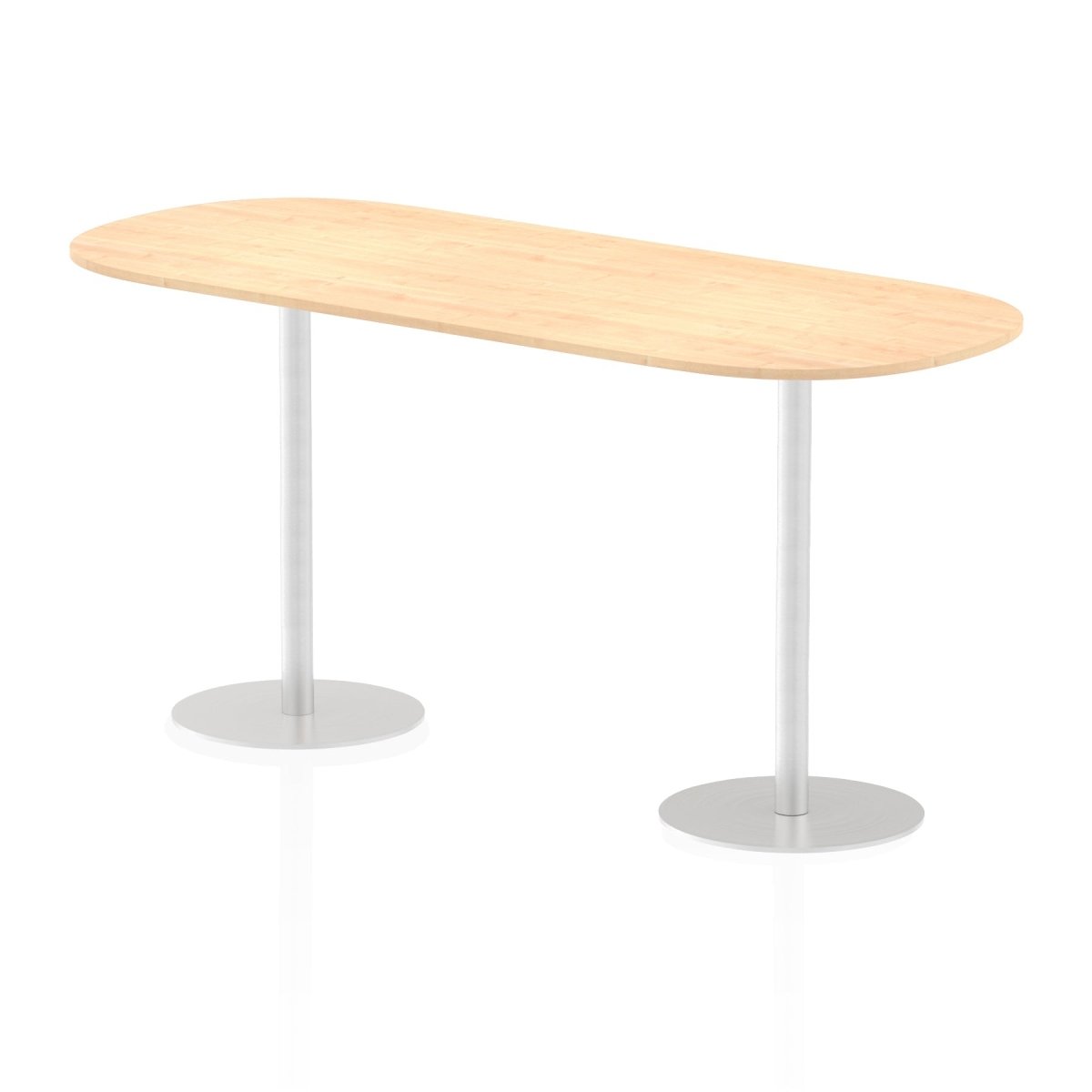 Office furniture italia-boardroom-table Dynamic  Walnut 240 Wide 1145mm High