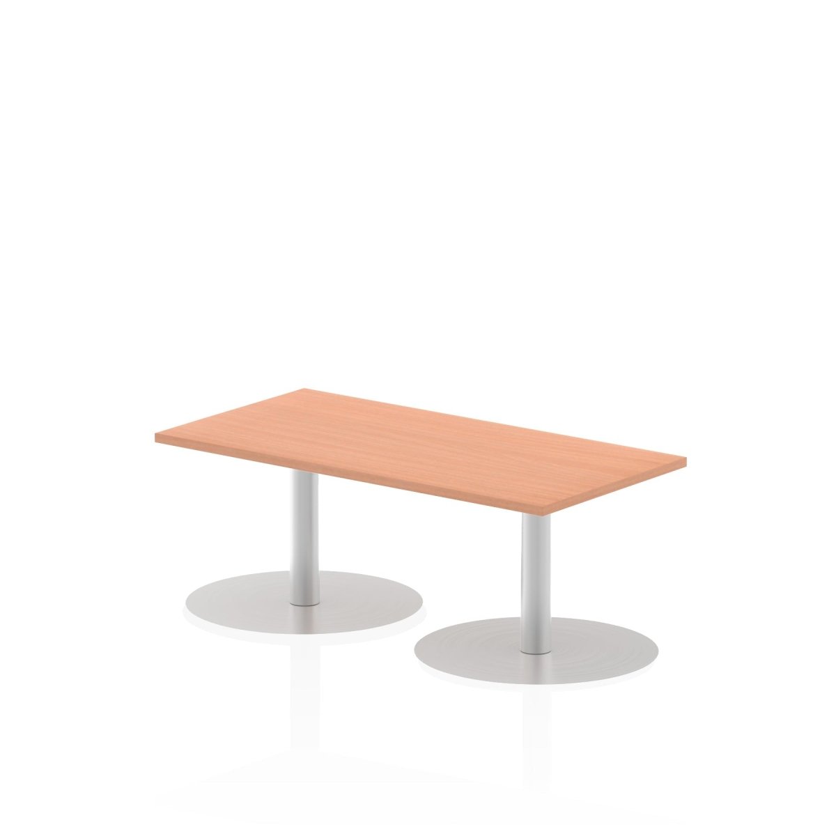 Office furniture italia-slimline-rectangular-poseur-table Dynamic  Beech 120 Wide 725mm High