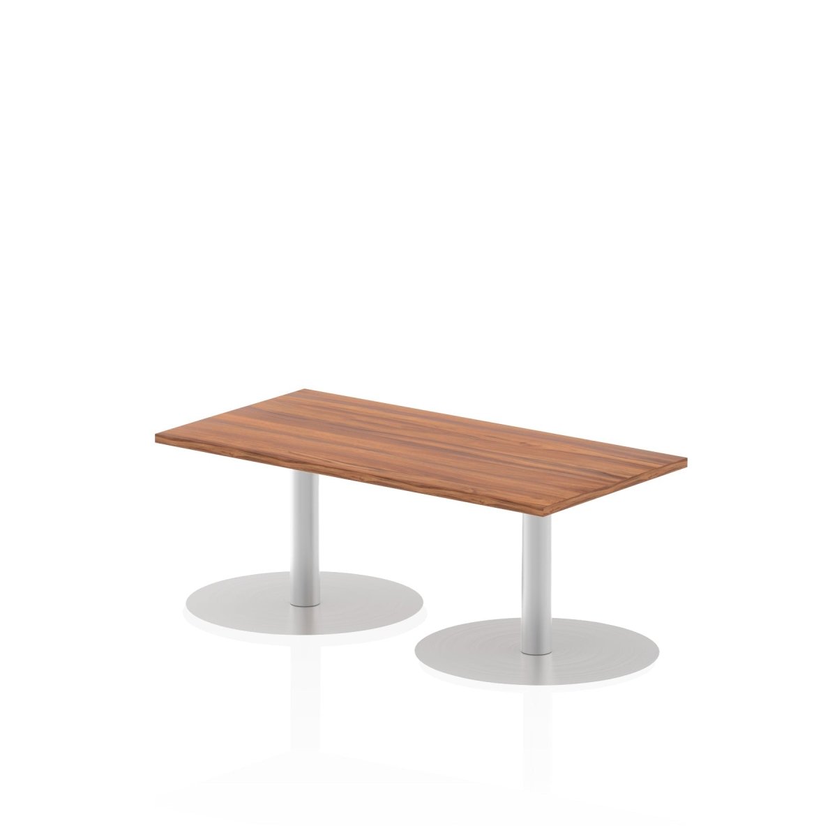 Office furniture italia-slimline-rectangular-poseur-table Dynamic  Walnut 120 Wide 725mm High