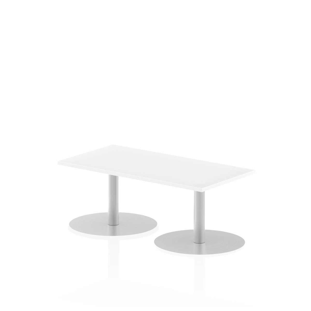 Office furniture italia-slimline-rectangular-poseur-table Dynamic  White 120 Wide 725mm High
