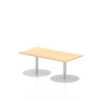 Office furniture italia-slimline-rectangular-poseur-table Dynamic  Maple 120 Wide 725mm High