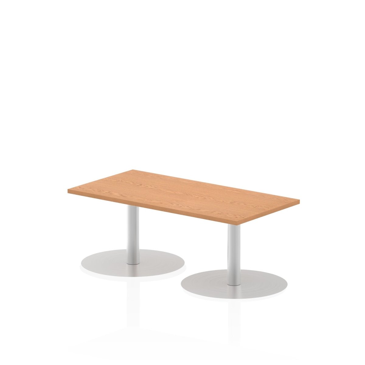 Office furniture italia-slimline-rectangular-poseur-table Dynamic  Oak 120 Wide 725mm High