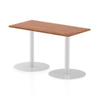 Office furniture italia-slimline-rectangular-poseur-table Dynamic  Walnut 120 Wide 1145mm High