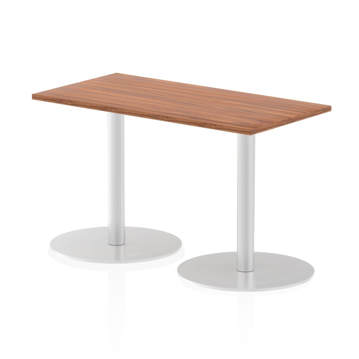 Office furniture italia-slimline-rectangular-poseur-table Dynamic  Walnut 120 Wide 1145mm High