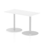 Office furniture italia-slimline-rectangular-poseur-table Dynamic  White 120 Wide 1145mm High