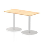 Office furniture italia-slimline-rectangular-poseur-table Dynamic  Maple 120 Wide 1145mm High