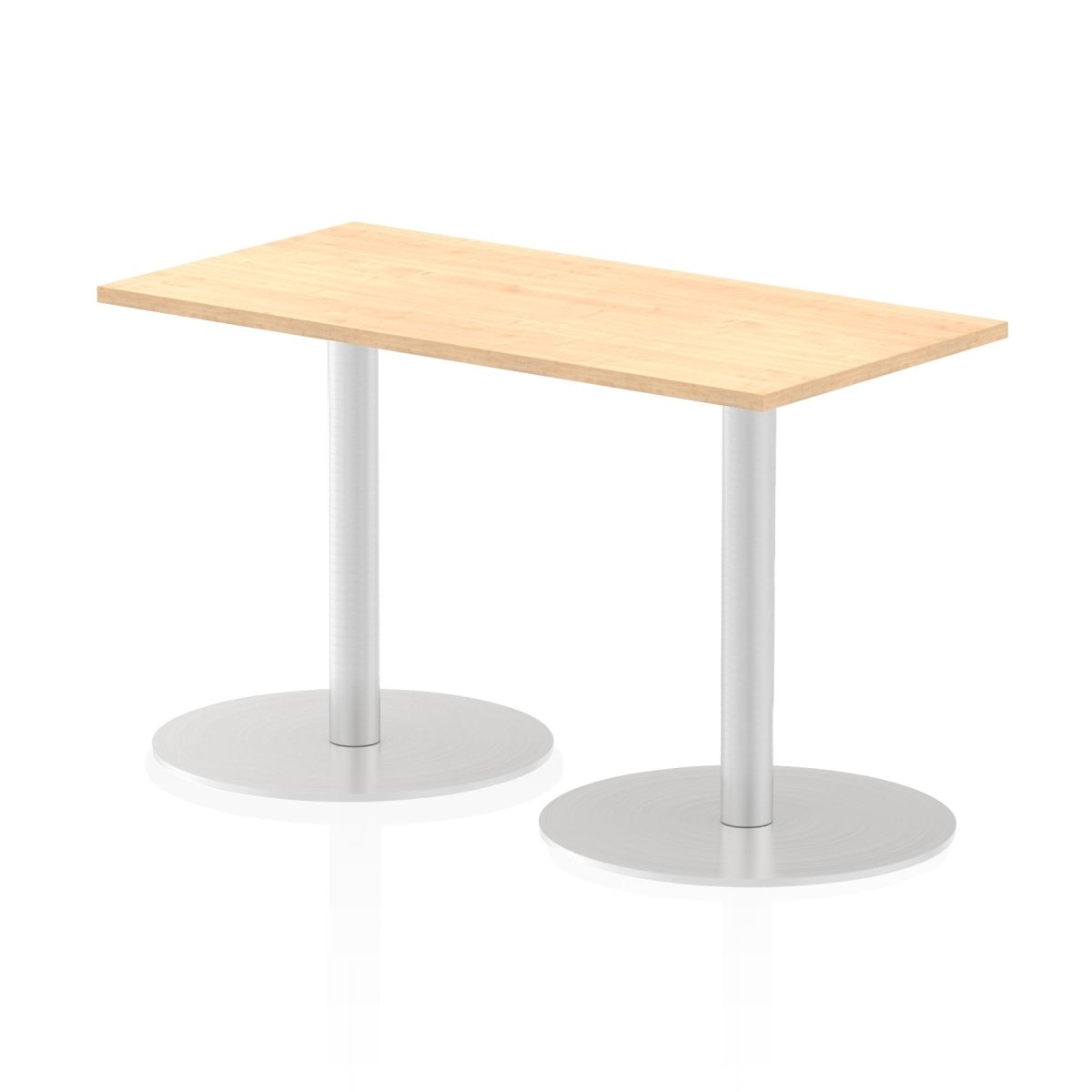 Office furniture italia-slimline-rectangular-poseur-table Dynamic  Maple 120 Wide 1145mm High