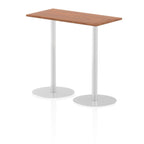 Office furniture italia-slimline-rectangular-poseur-table Dynamic  Walnut 120 Wide 475mm High