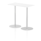 Office furniture italia-slimline-rectangular-poseur-table Dynamic  White 120 Wide 475mm High