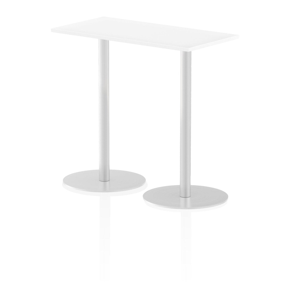 Office furniture italia-slimline-rectangular-poseur-table Dynamic  White 120 Wide 475mm High