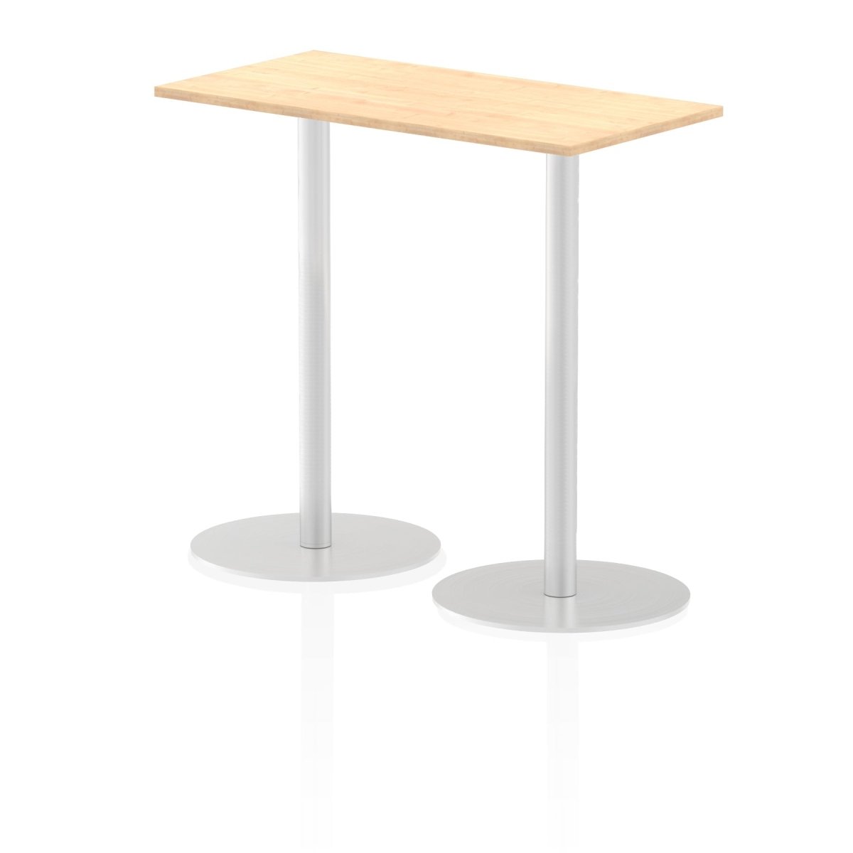 Office furniture italia-slimline-rectangular-poseur-table Dynamic  Maple 120 Wide 475mm High